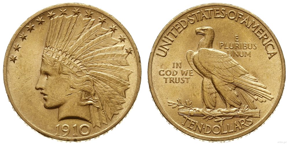 Stany Zjednoczone Ameryki (USA), 10 dolarów, 1910