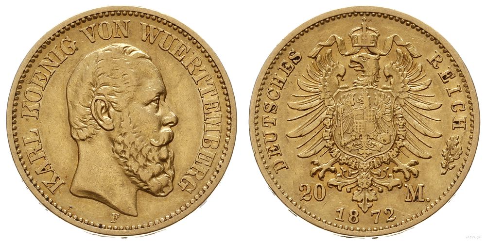Niemcy, 20 marek, 1872 F