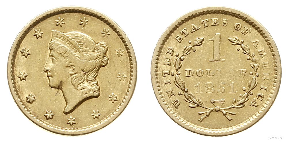 Stany Zjednoczone Ameryki (USA), 1 dolar, 1851