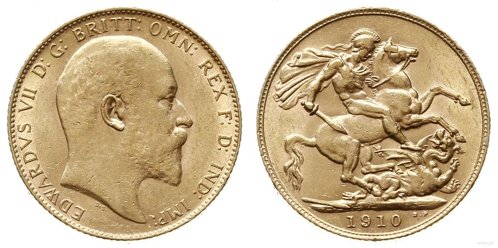 Wielka Brytania, 1 funt, 1910