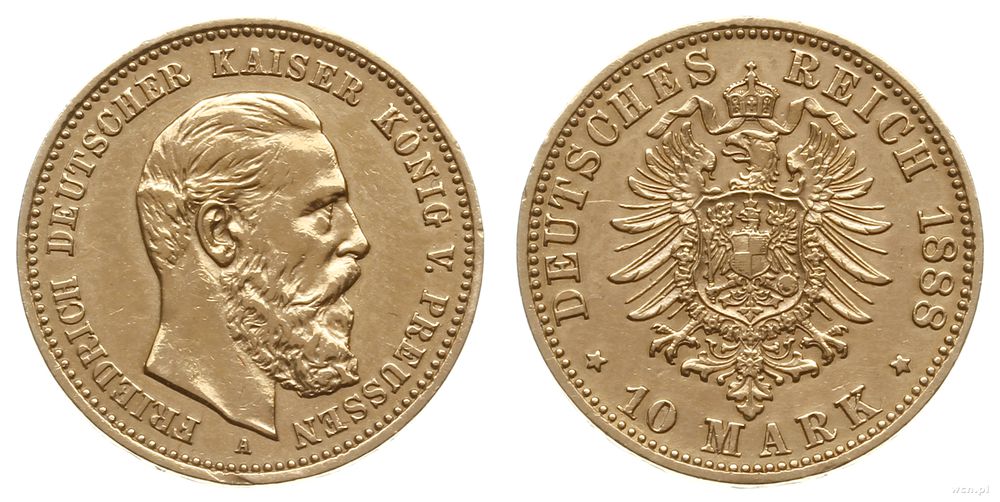 Niemcy, 10 marek, 1888/A