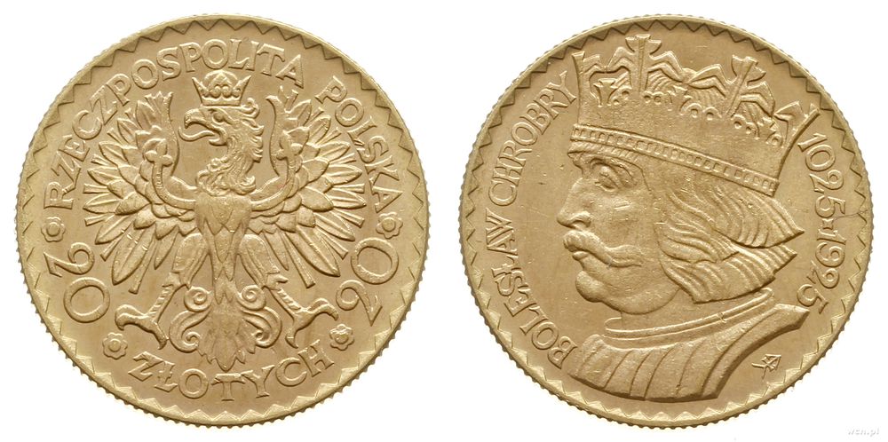 Polska, 20 złotych, 1925
