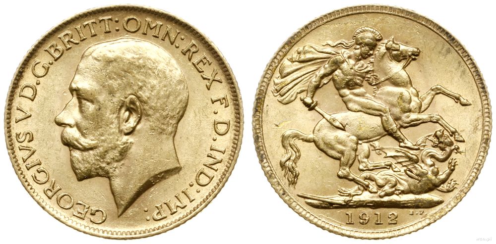 Wielka Brytania, 1 funt, 1912
