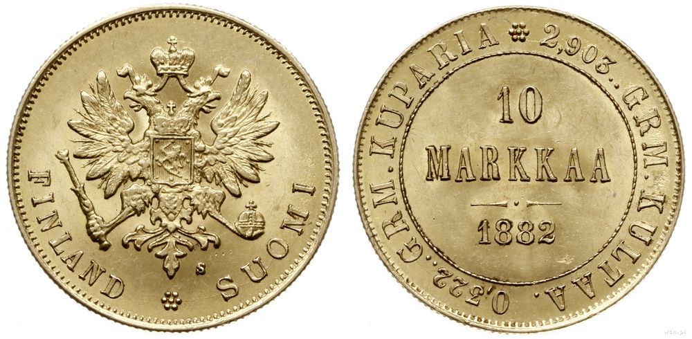 Finlandia, 10 marek, 1882 S