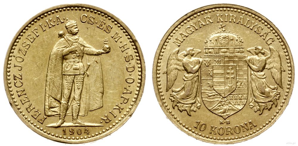 Węgry, 10 koron, 1904