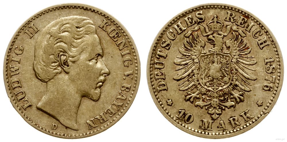 Niemcy, 10 marek, 1876 D