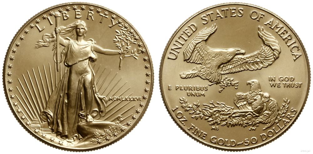 Stany Zjednoczone Ameryki (USA), 50 dolarów, 1986