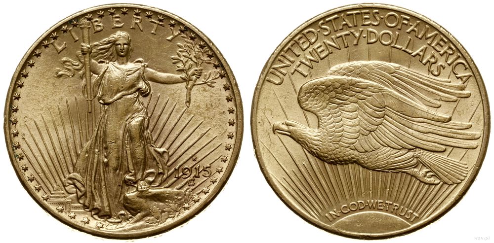 Stany Zjednoczone Ameryki (USA), 20 dolarów, 1915 S