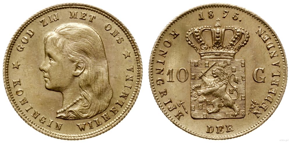 Niderlandy, 10 guldenów, 1897