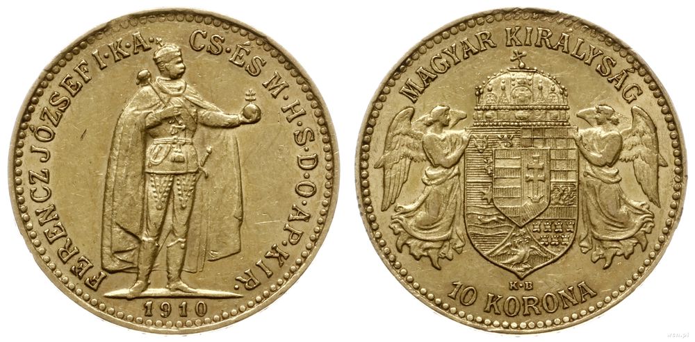 Austria, 10 koron, 1910 KB