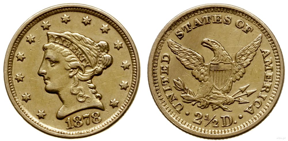 Stany Zjednoczone Ameryki (USA), 2 1/2 dolara, 1878