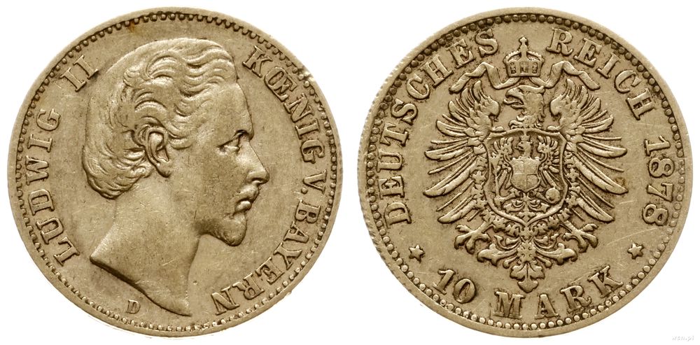 Niemcy, 10 marek, 1878 D