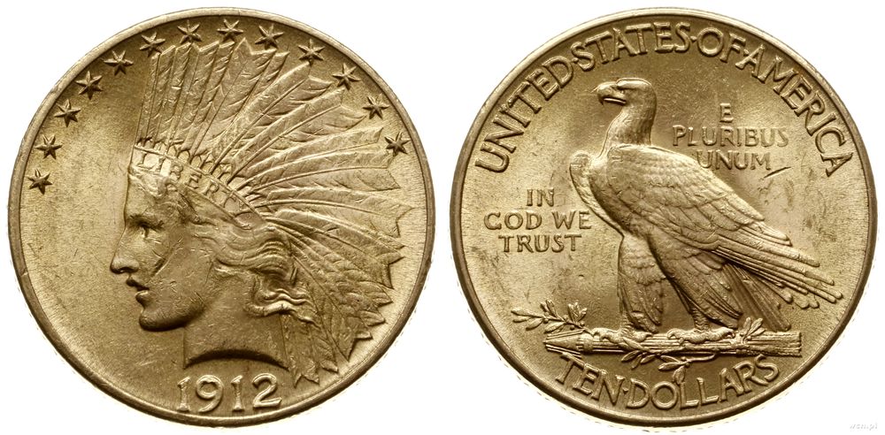 Stany Zjednoczone Ameryki (USA), 10 dolarów, 1912