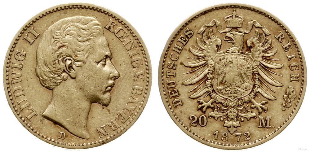 Niemcy, 20 marek, 1872 D