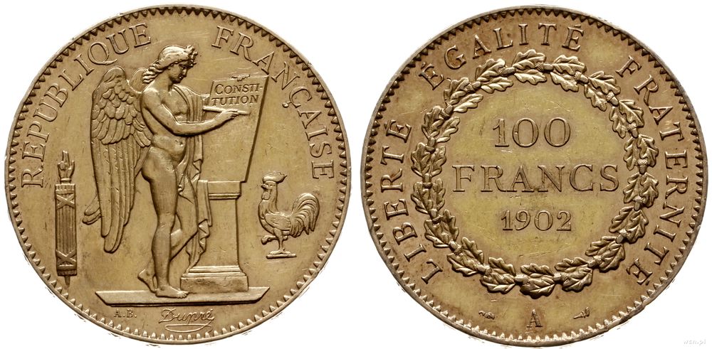Francja, 100 franków, 1902 A