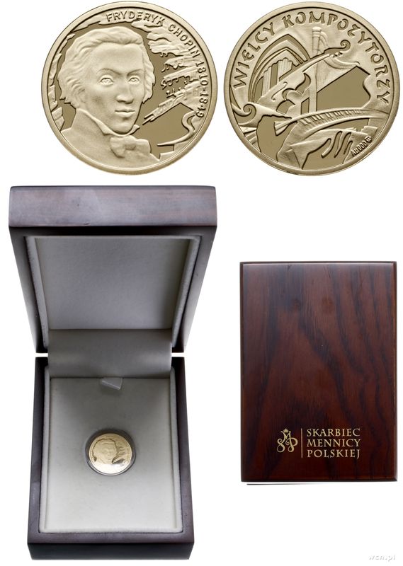 Polska, medal z serii Wielcy Kompozytorzy - Fryderyk Chopin, 2010