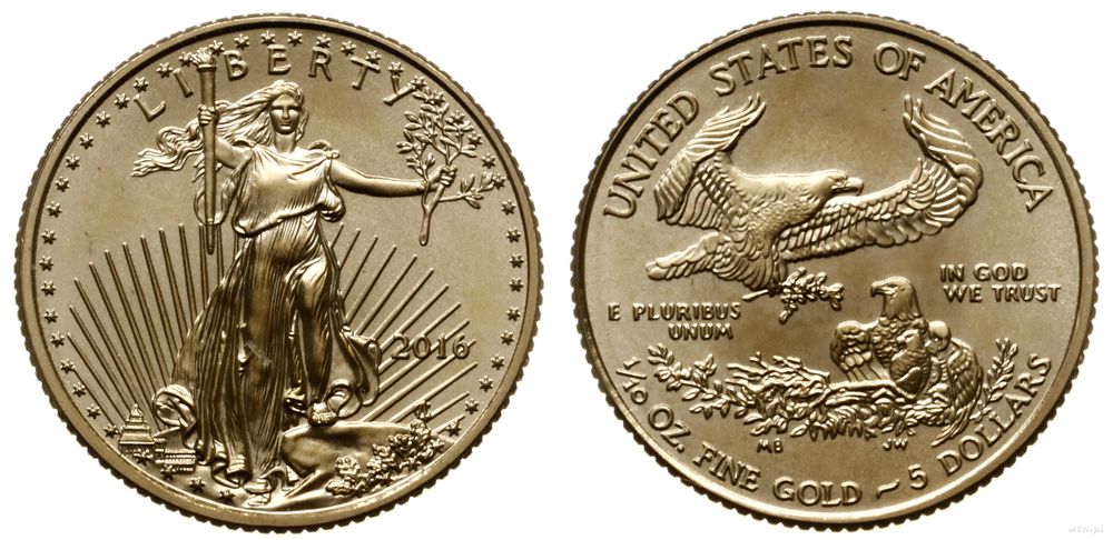 Stany Zjednoczone Ameryki (USA), 5 dolarów, 2016