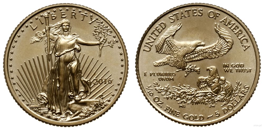 Stany Zjednoczone Ameryki (USA), 5 dolarów, 2016