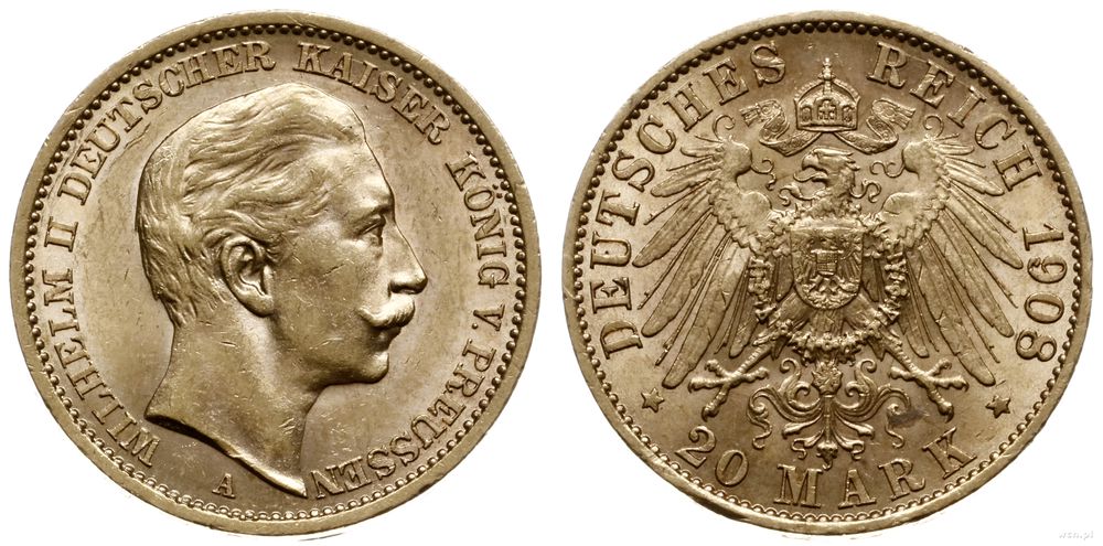 Niemcy, 20 marek, 1908 A