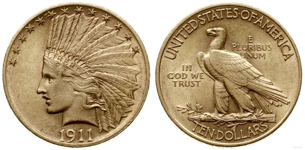 Stany Zjednoczone Ameryki (USA), 10 dolarów, 1911
