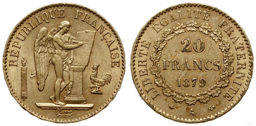 Francja, 20 franków, 1879 A