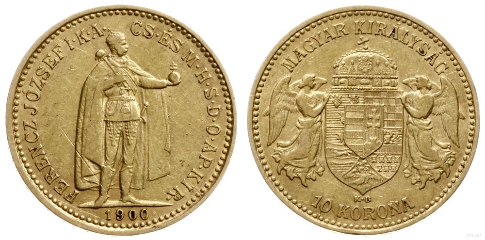 Węgry, 10 koron, 1900