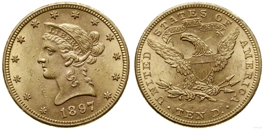 Stany Zjednoczone Ameryki (USA), 10 dolarów, 1897