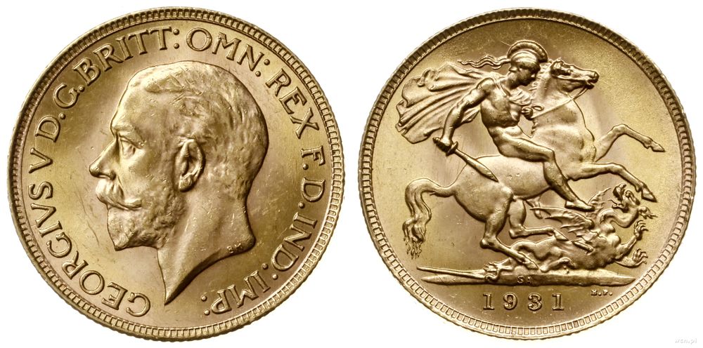 Republika Południowej Afryki, 1 funt, 1931 SA