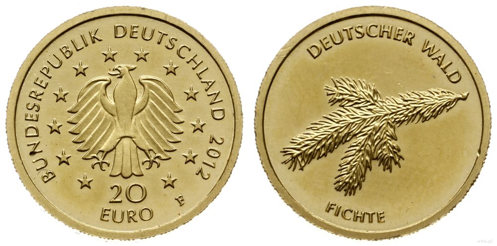 Niemcy, 20 euro, 2012 F