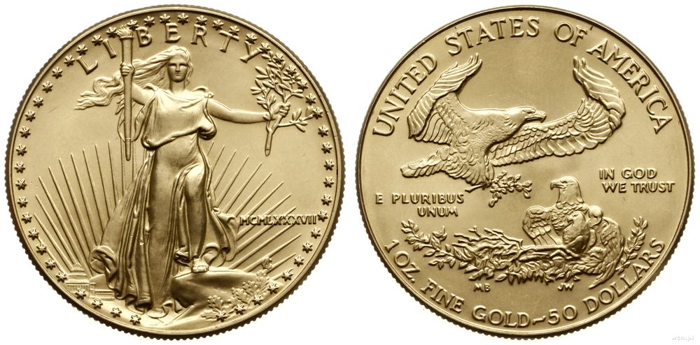 Stany Zjednoczone Ameryki (USA), 50 dolarów, 1987