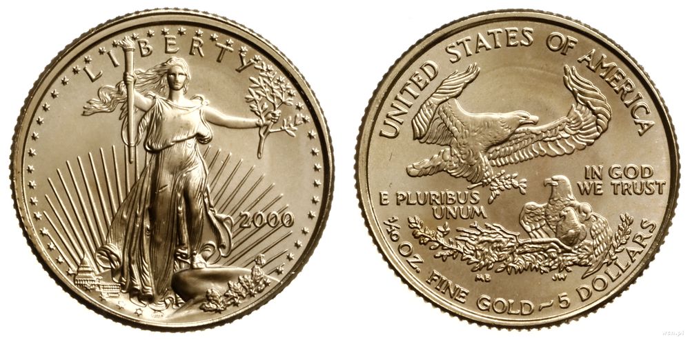 Stany Zjednoczone Ameryki (USA), 5 dolarów, 2000