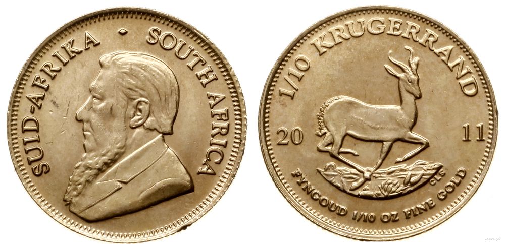 Republika Południowej Afryki, 1/10 krugeranda, 2011