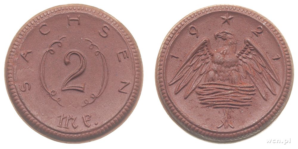 Monety zastępcze, 2 marki, 1921/MK