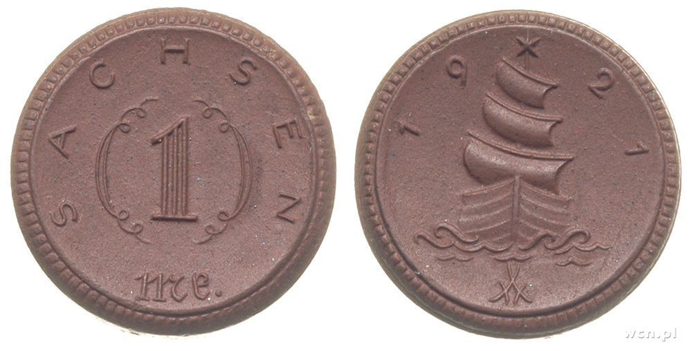 Monety zastępcze, 1 marka, 1921/MK