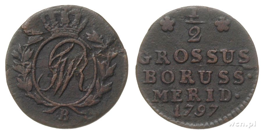 Polska, 1/2 grosza, 1797/B