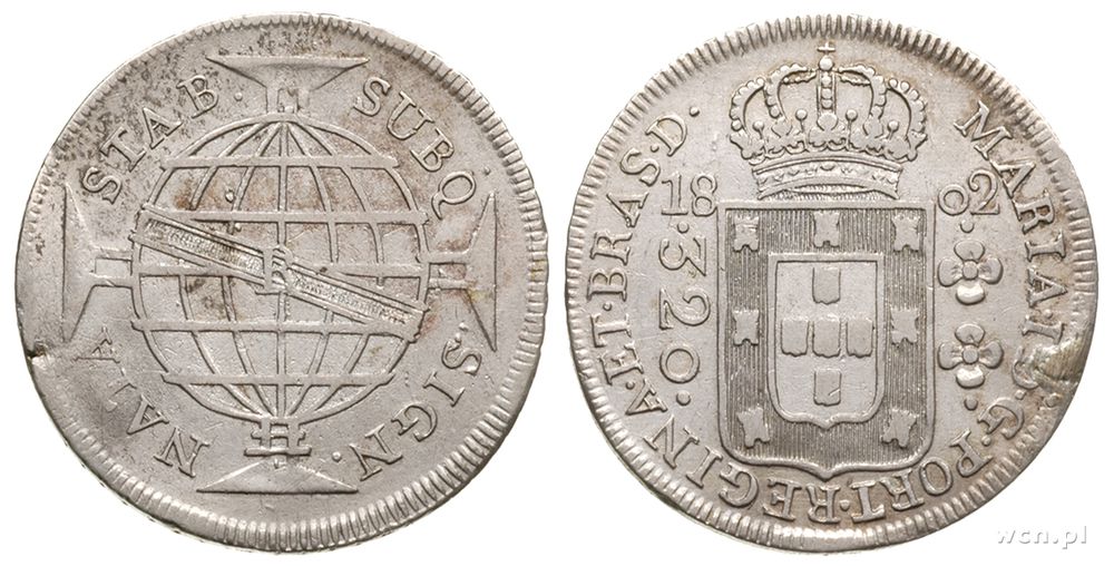 Brazylia, 320 reis, 1802/R