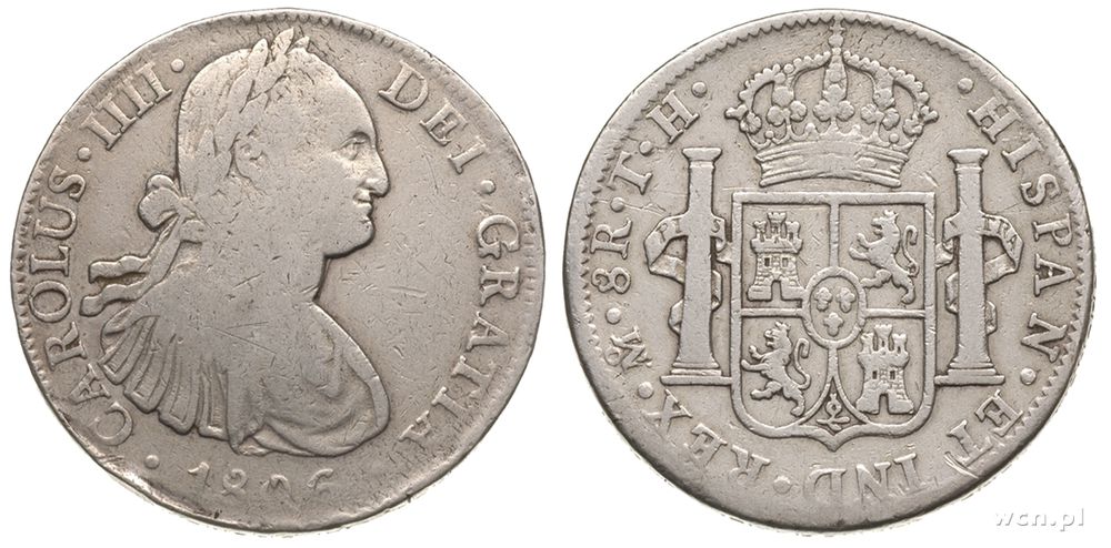 Meksyk, 8 reali, 1806/T.H.