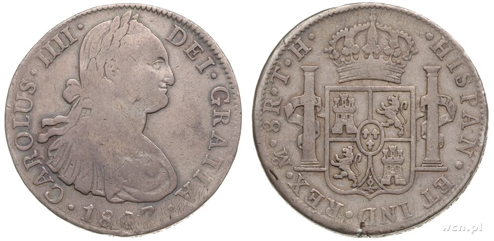 Meksyk, 8 reali, 1807/T.H.