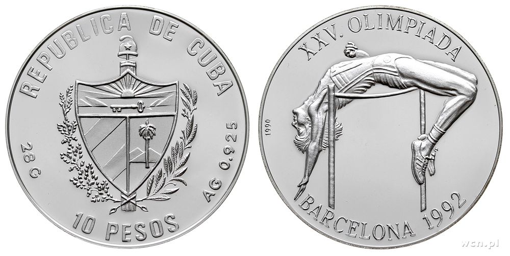 Kuba, 10 peso, 1990