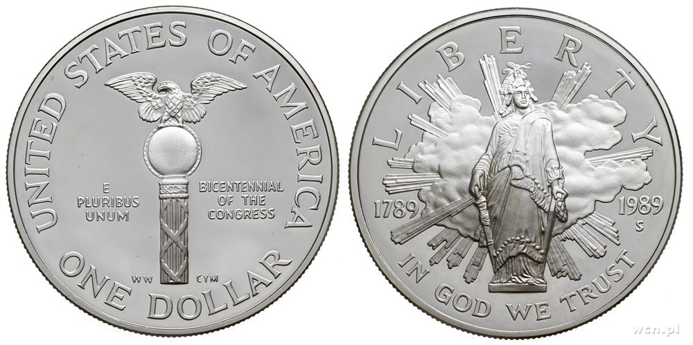 USA, 1 dolar, 1989/S