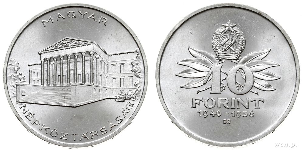 Węgierska Republika Ludowa 1949-1989, 10 forintów, 1956/BP