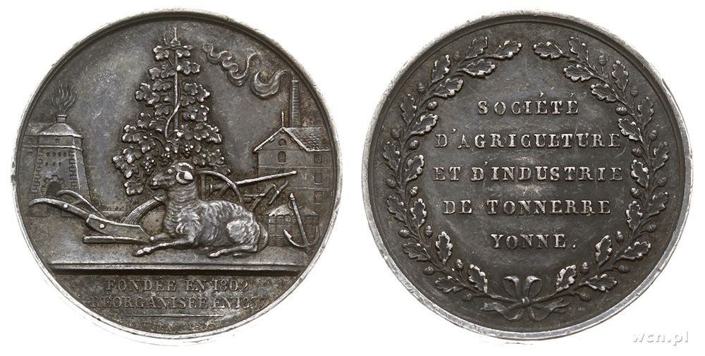 Francja, medal, 1837