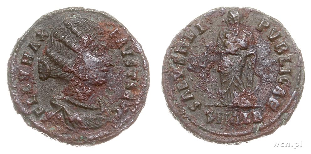 Cesarstwo Rzymskie, mały follis AE-19, 325-326