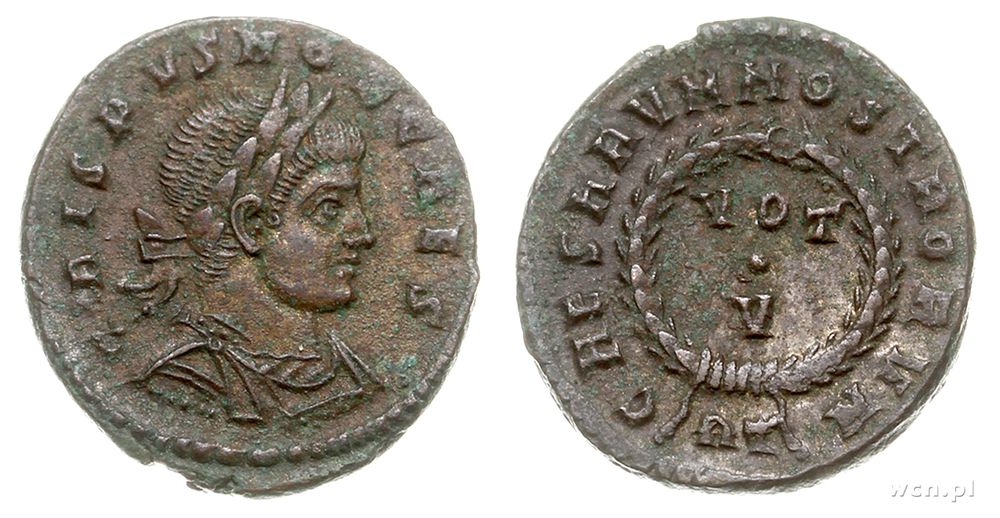 Cesarstwo Rzymskie, mały follis AE-19, 321