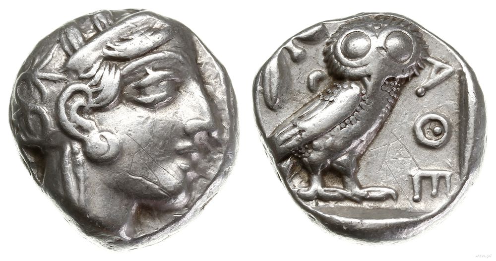 Grecja i posthellenistyczne, tetradrachma, ok. 430 pne