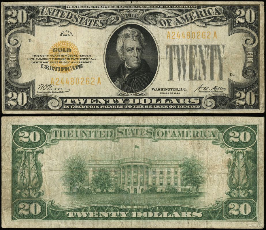 Stany Zjednoczone Ameryki (USA), 20 dolarów, 1928
