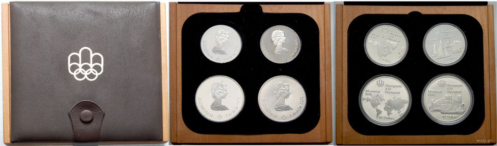 Kanada, zestaw 2x 5 i 2x 10 dolarów, 1973