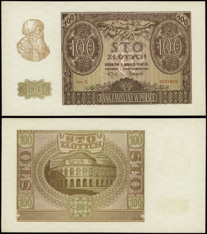 Polska, 100 złotych, 01.03.1940