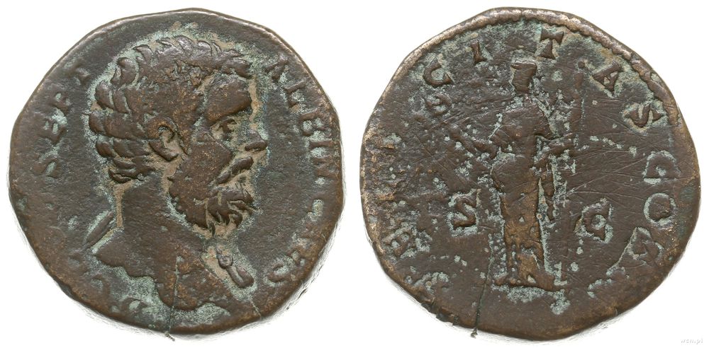 Cesarstwo Rzymskie, sestercja, 193-195