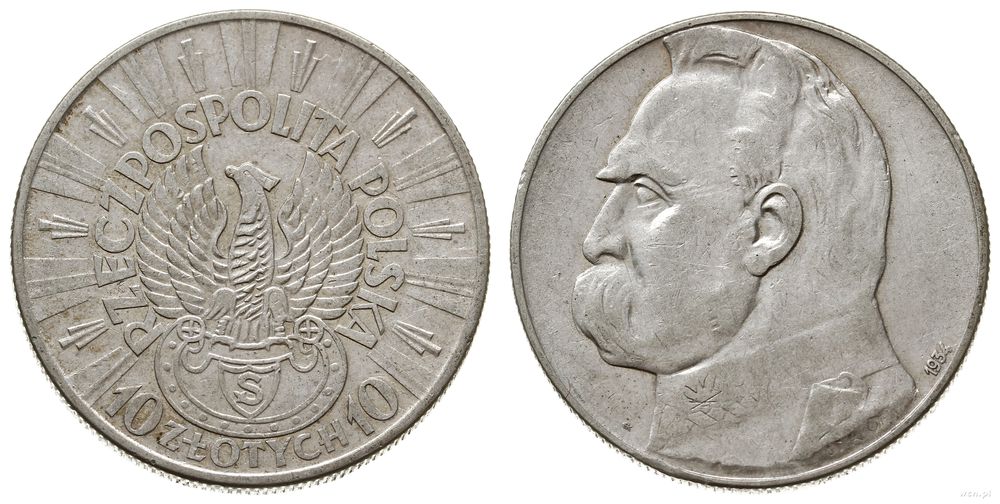 Polska, 10 złotych, 1934/S